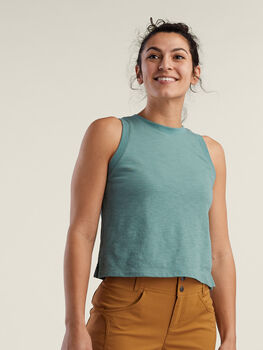 Women's Cotton Blend Tank: Jett Cropped Tank