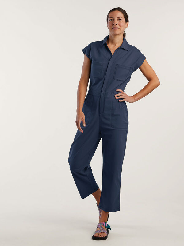 Short Sleeve Jumpsuit: Evelyn - Petite