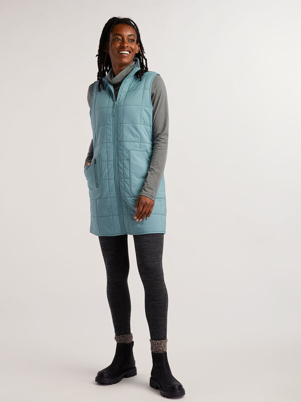Women’s Lightweight Quilted Vest Dress Pinyon