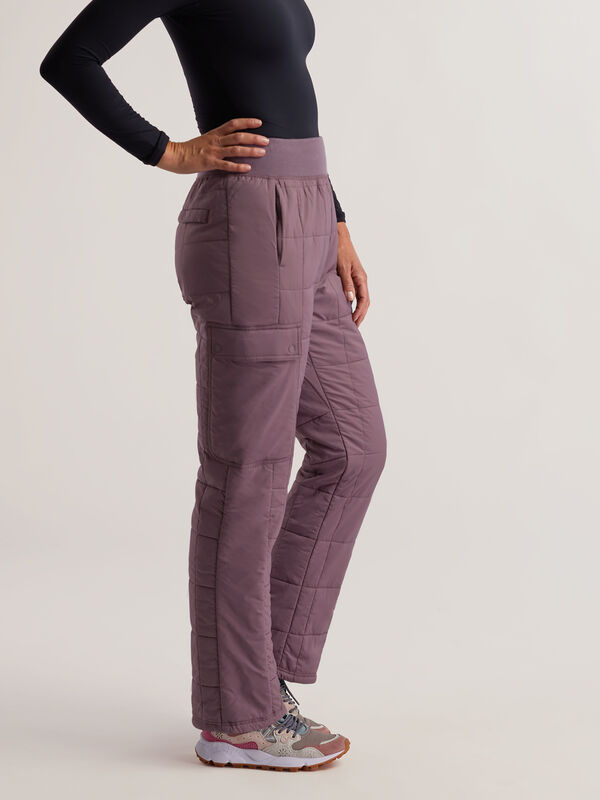 Women’s High Rise Quilted Joggers Pinyon