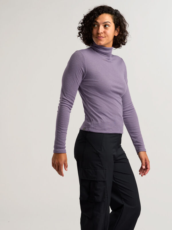 Women's Long Sleeve Ribbed Turtleneck: Headlands