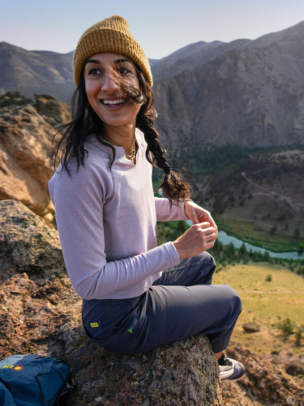 Women’s Long Sleeve Waffle Knit Top Nectar