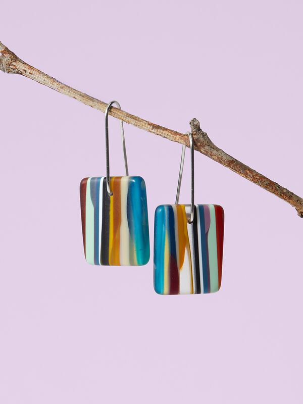 Surf Gems Sustainable Jewelry: Medium Earrings