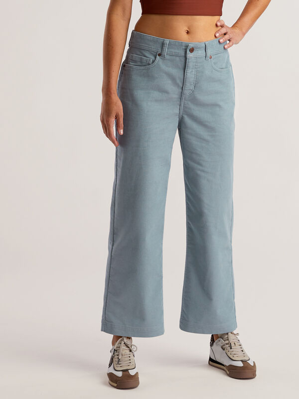 Women's Corduroy Miraculous Wide Leg Cropped Pants