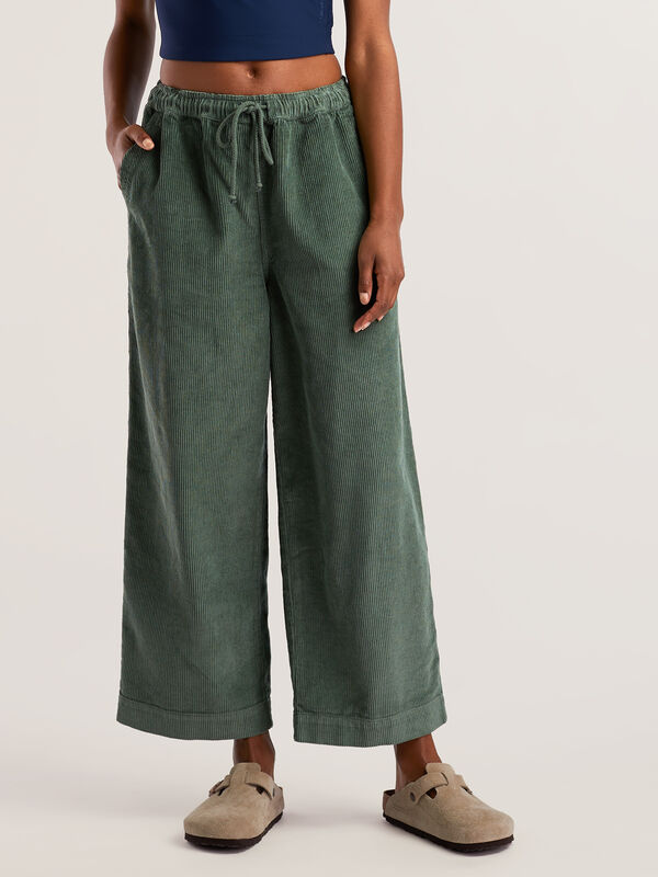 Toad&Co Women’s Pull On Wide Leg Corduroy Pants Cascadia