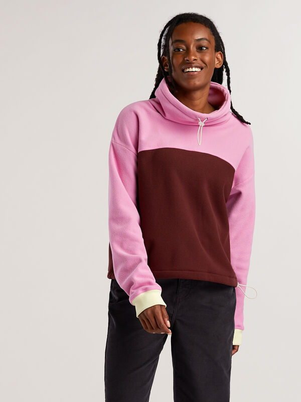 Deso Supply Co. Women’s Cowl Neck Fleece Pullover