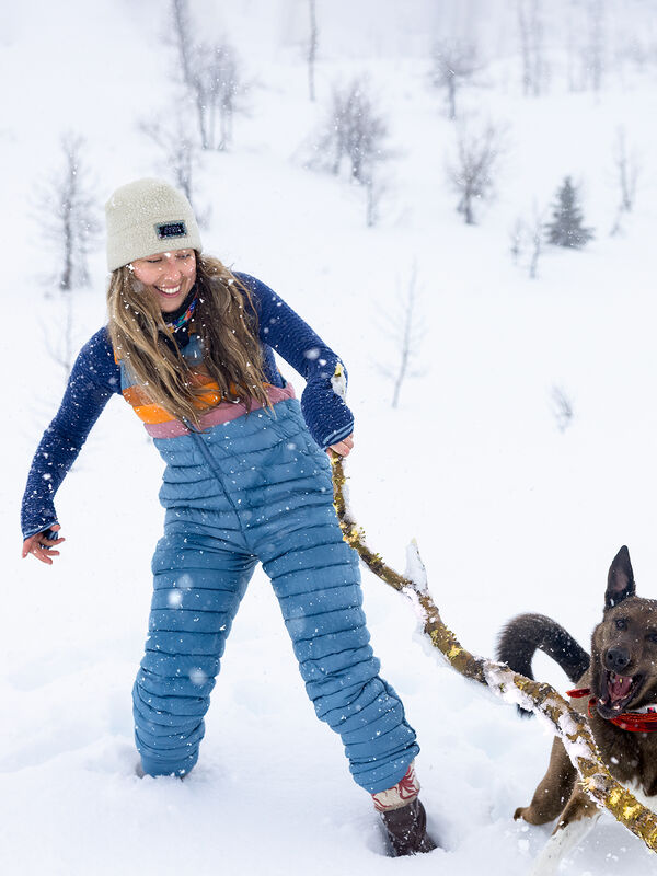 Women's Cotopaxi Down Overalls Fuego