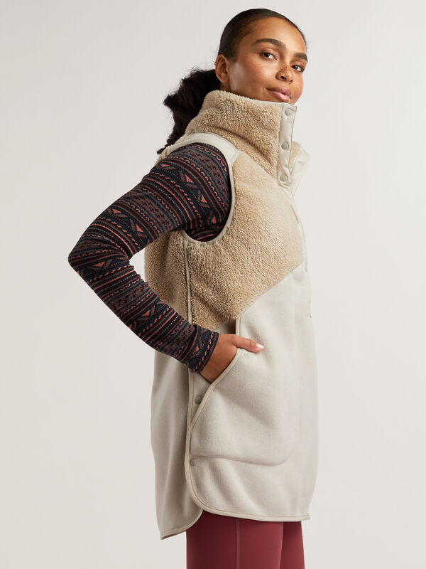 Indyeva Women’s Mezcla Cozy Insulated Vest Dress