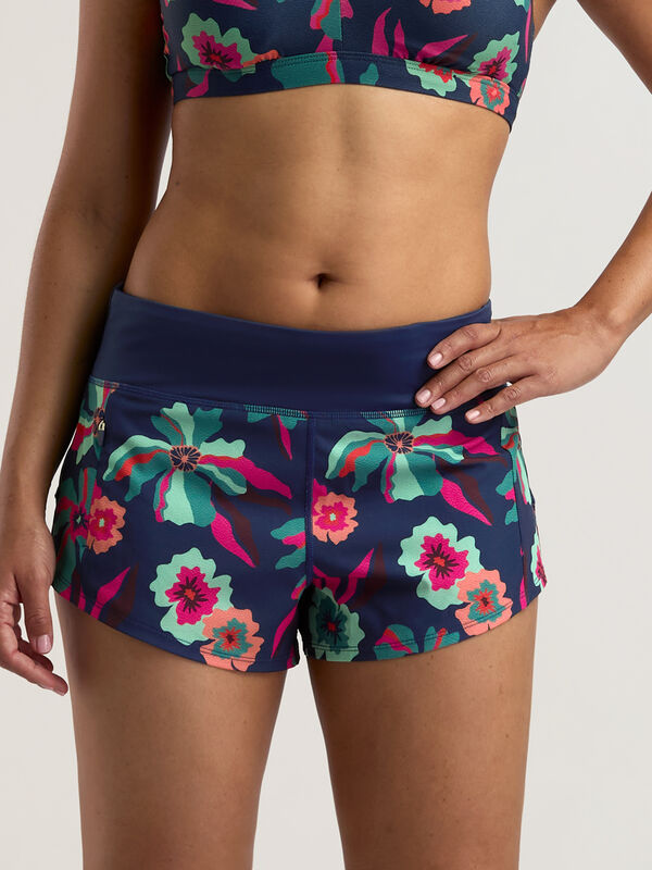 Women’s Wahine Mid-Rise Quick-Dry Swim Shorts | Title Nine